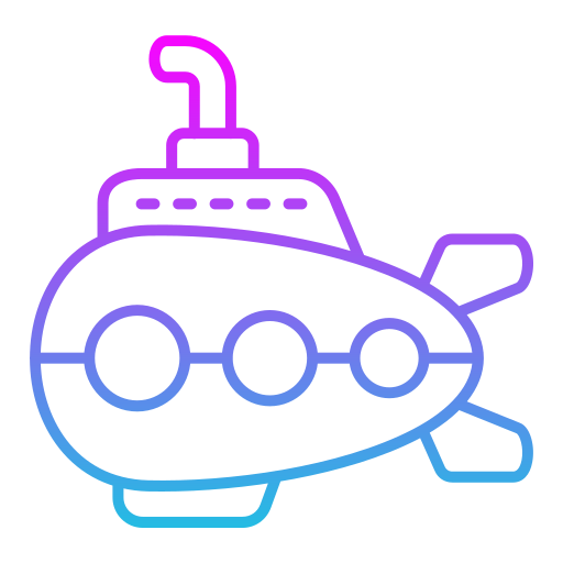 Submarine Generic gradient outline icon