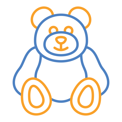 плюшевый медведь Generic color outline иконка