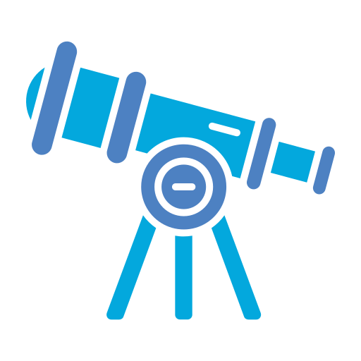 telescopio Generic color fill icono