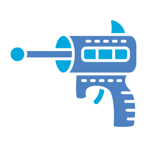 pistolet kosmiczny Generic color fill ikona