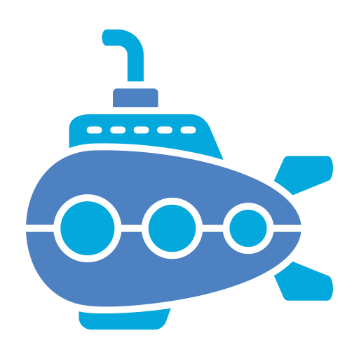 잠수함 Generic color fill icon