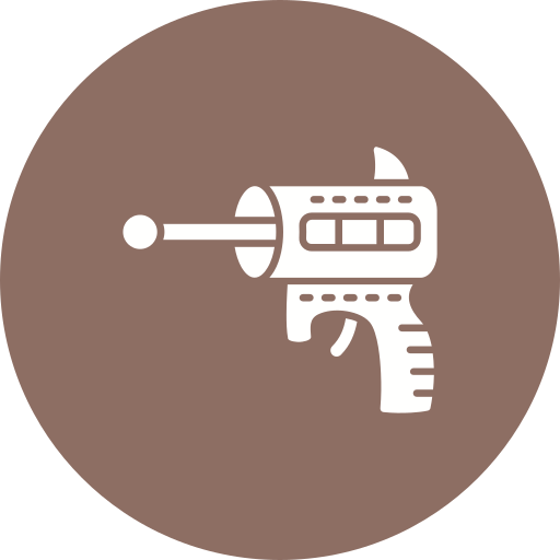 Space gun Generic color fill icon