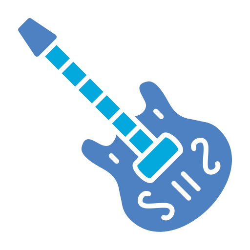 エレキギター Generic color fill icon