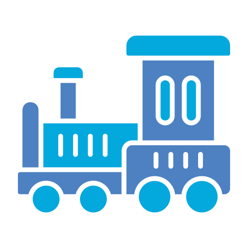 train Generic color fill icon