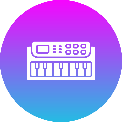 pianoforte Generic gradient fill icona