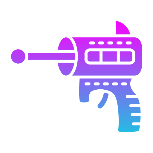 pistola spaziale Generic gradient fill icona