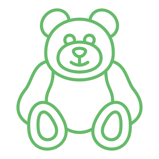 плюшевый медведь Generic color outline иконка