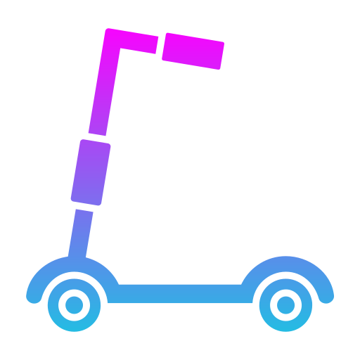 Kick Scooter Generic gradient fill icon