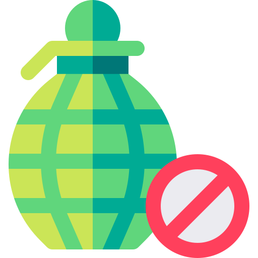 No bomb Basic Rounded Flat icon