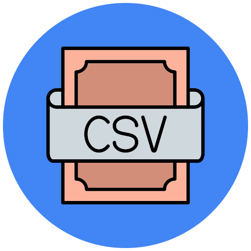 csv Generic color lineal-color icon