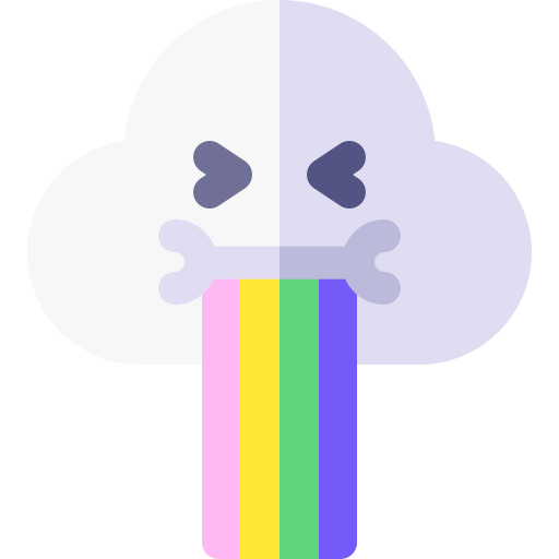 nube Basic Rounded Flat icono