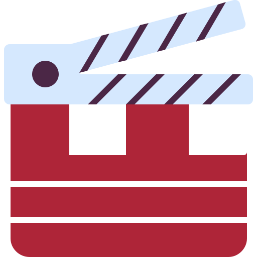 Clapperboard Generic color fill icon