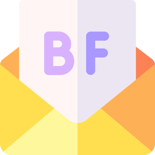 lettera Basic Rounded Flat icona