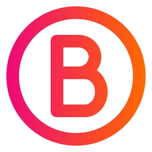 Letter B Generic gradient outline icon