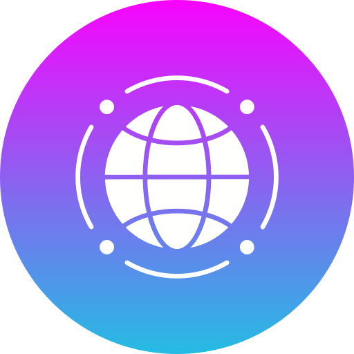 conexión global Generic gradient fill icono