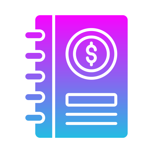 Accounting book Generic gradient fill icon