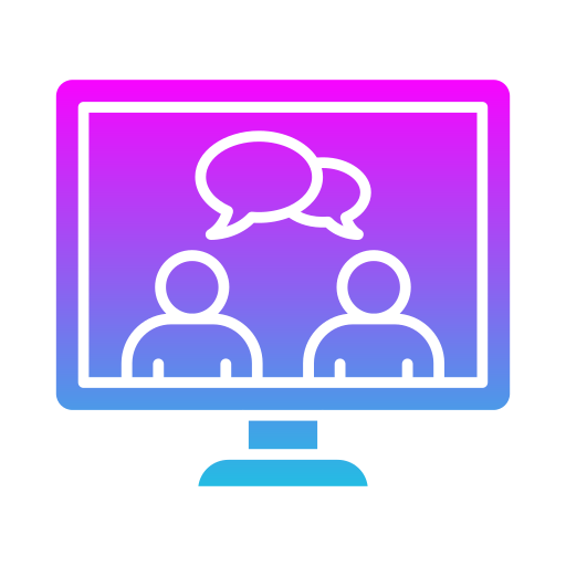 Online meeting Generic gradient fill icon