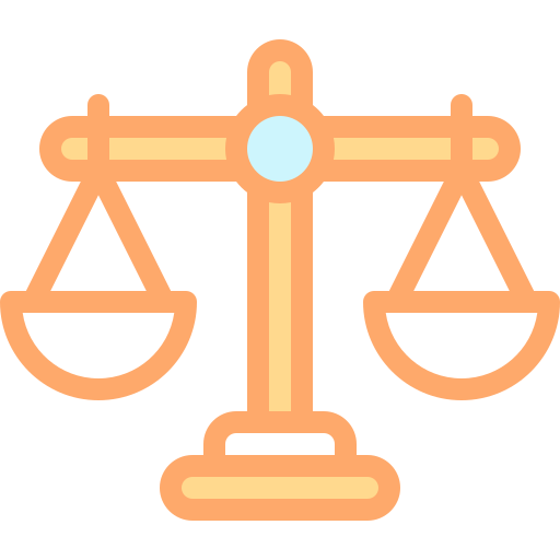 sprawiedliwość Detailed color Lineal color ikona