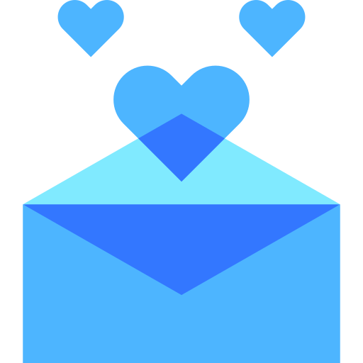 Love letter Basic Sheer Flat icon