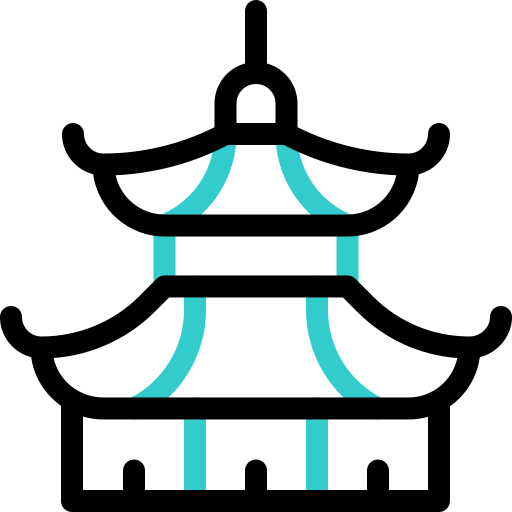 pagoda Basic Accent Outline ikona