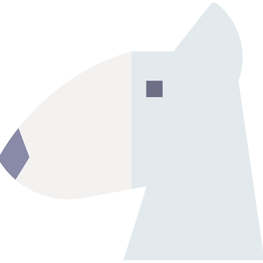 bull terrier Basic Straight Flat icona