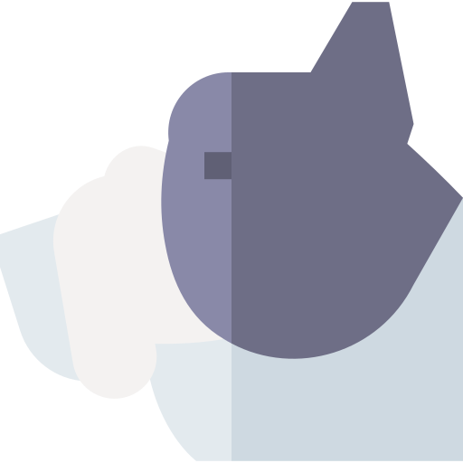 bulldog francés Basic Straight Flat icono