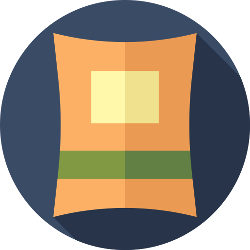 papieren zak Flat Circular Flat icoon