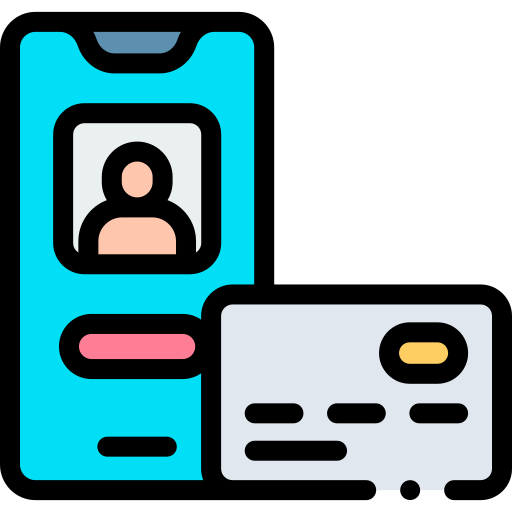Мобильный платеж Detailed Rounded Lineal color иконка