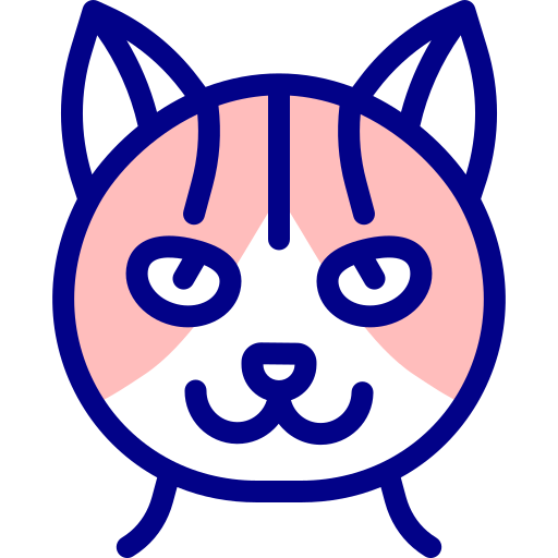 chat américain à poil dur Detailed Mixed Lineal color Icône
