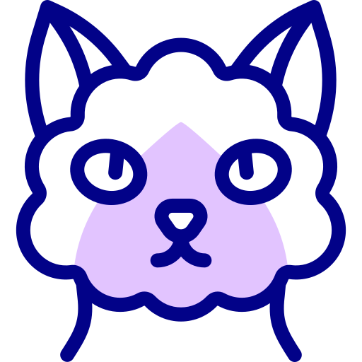 セルカークレックス猫 Detailed Mixed Lineal color icon