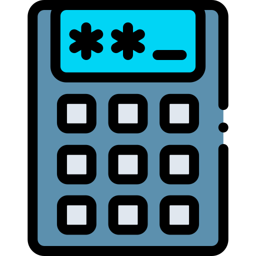 Pin number Detailed Rounded Lineal color icon