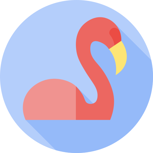 Flamingo Flat Circular Flat icon