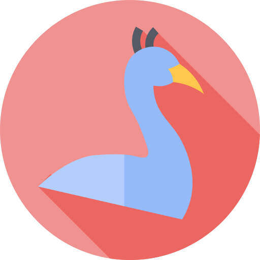 Peacock Flat Circular Flat icon