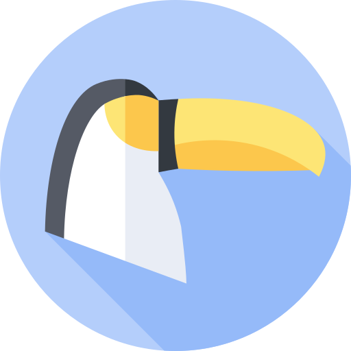 pelícano Flat Circular Flat icono