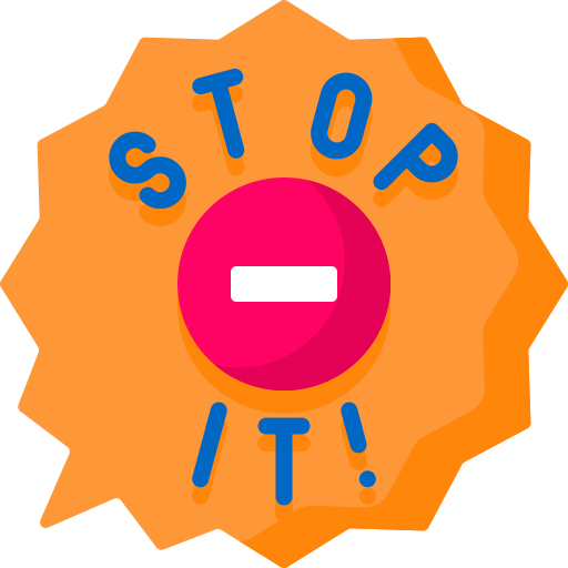 Stop it Special Flat icon