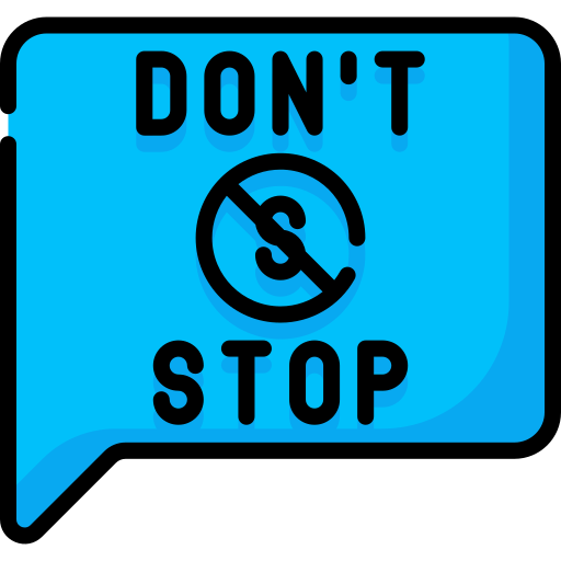 Don't stop Special Lineal color icon