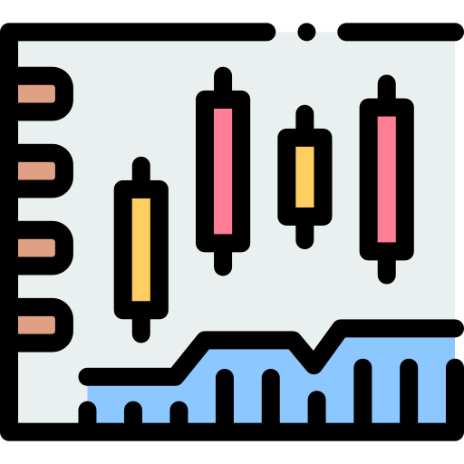 Trading Detailed Rounded Lineal color icon