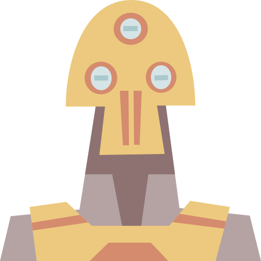 robot Cartoon Flat icono