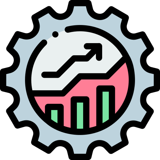 management Detailed Rounded Lineal color icon