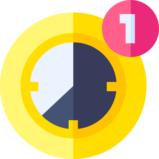 chronometer Basic Straight Flat icoon