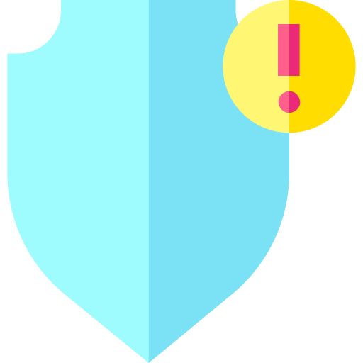seguridad Basic Straight Flat icono