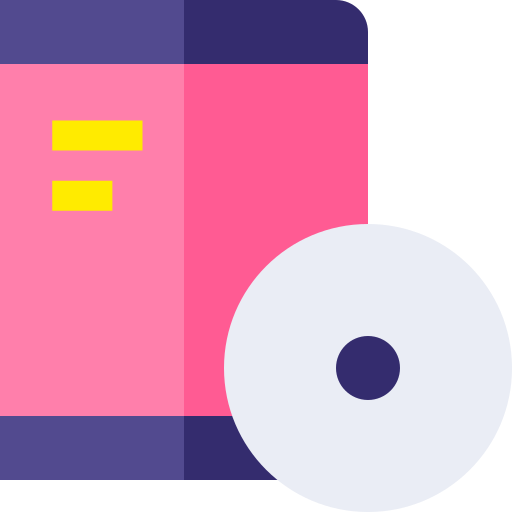 disco compacto Basic Straight Flat icono