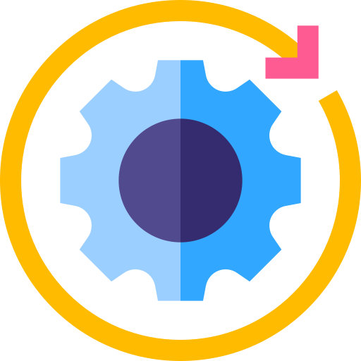 development Basic Straight Flat icono