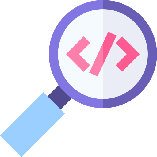 Magnifying glass Basic Straight Flat icon