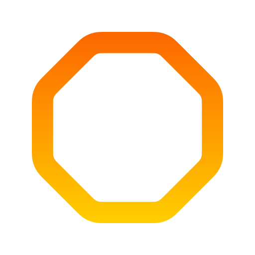Octagon Generic Gradient icon