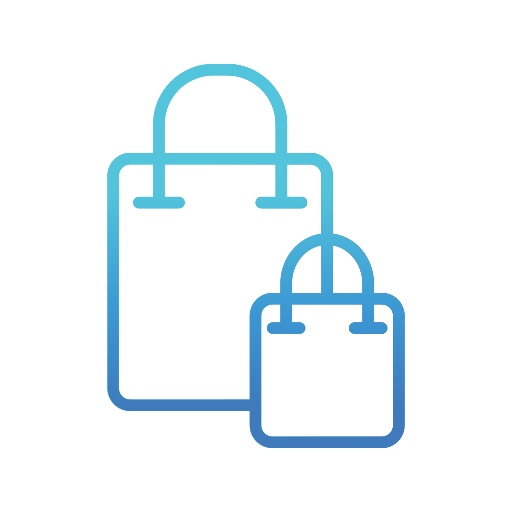 winkelen en commercie Generic Gradient icoon