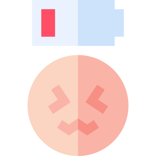 Exhausted Basic Straight Flat icon