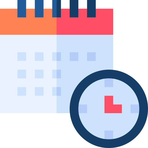 Time management Basic Straight Flat icon