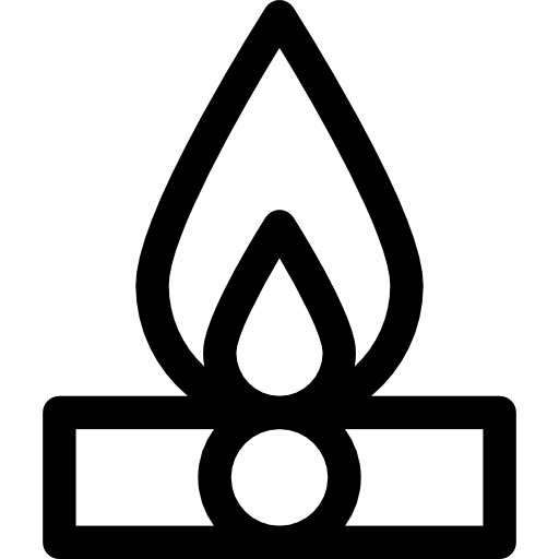 feu Basic Rounded Lineal Icône