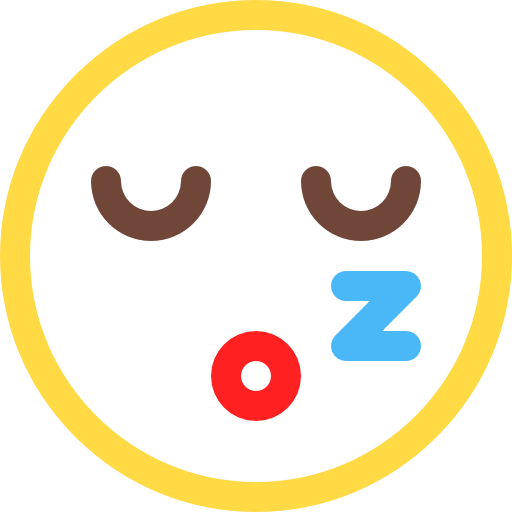 寝る Basic Rounded Lineal Color icon